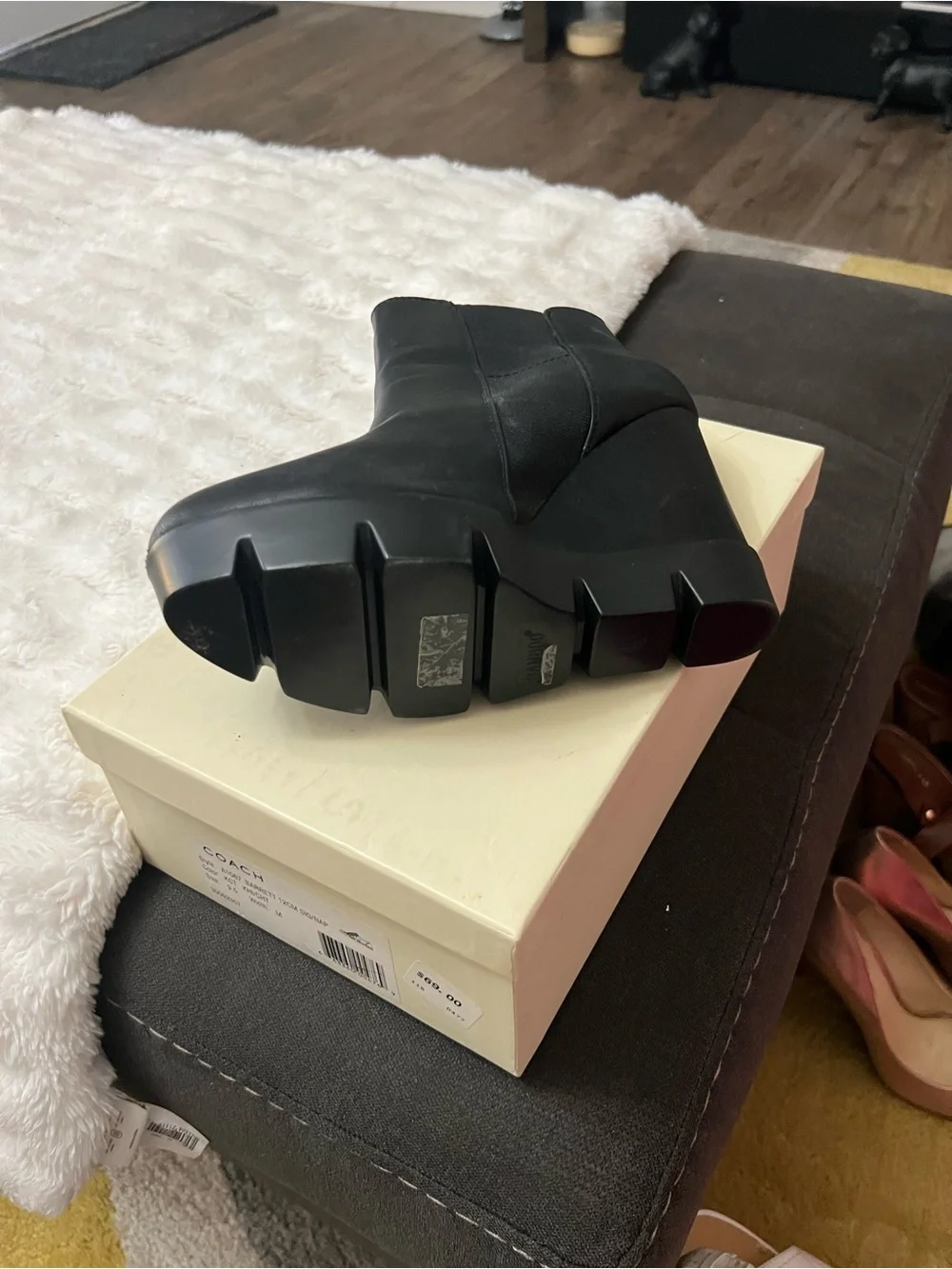Black Wedge Ankle Booties - Women